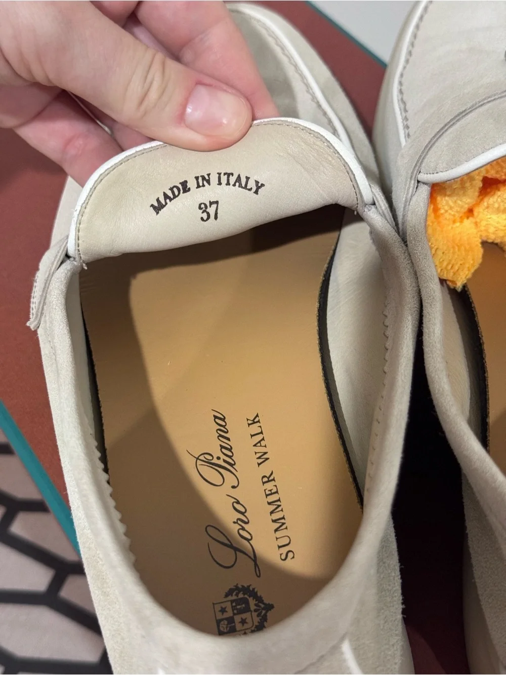 Loro Piana Summer Walk Suede Loafers in Light Beige